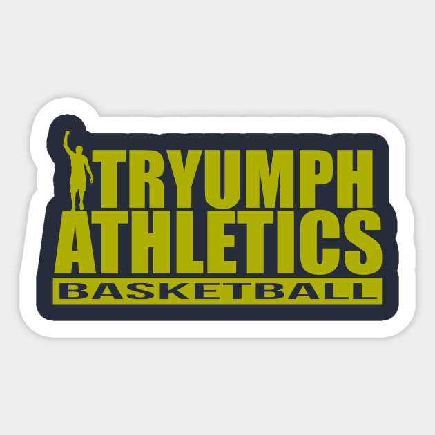 The Basketball Tee Sticker by tryumphathletics